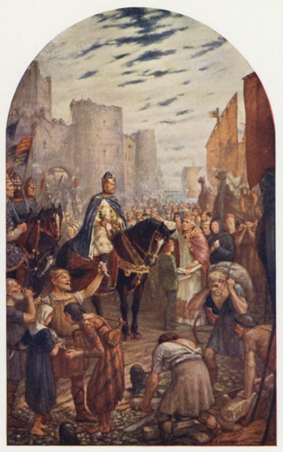 Guillaume II construisant la Tour de Londres - Charles Goldsborough Anderson